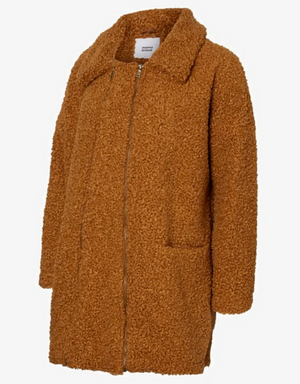 MAMALICIOUS TEDDY JACKE/MANTEL 2in1 TOBACCO BROWN