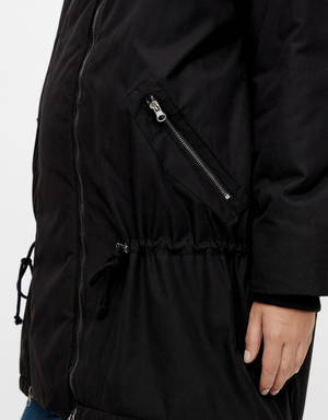 MAMALICIOUS PADDED 2-IN-1 UMSTANDSMANTEL BLACK (2 Farebn)